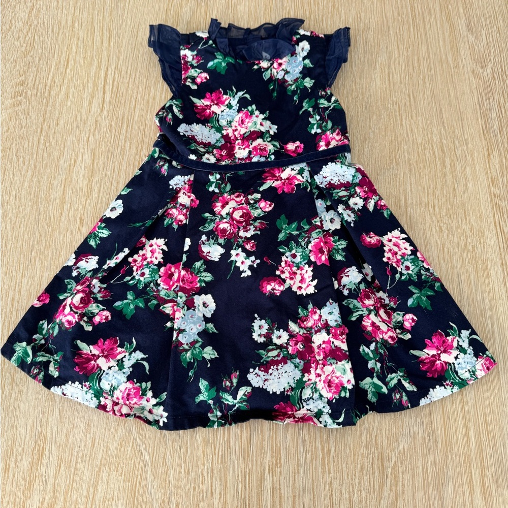 Janie and Jack girls' floral ruffle dress